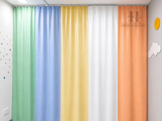 Cortinas PVC com Colmeia Hospitalares